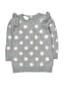 Bloomies Baby Polka Dots Gray Pullover Sweater 9-12 MO / 12 MO - photo 1
