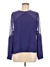 1.State 100% Polyester Purple Long Sleeve Blouse Size M - photo 1