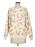 Ekouaer 100% Polyester Animal Print Ivory Pullover Sweater Size S - photo 1