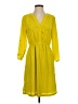 Old Navy 100% Polyester Solid Yellow Casual Dress Size S - photo 1