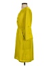 Old Navy 100% Polyester Solid Yellow Casual Dress Size S - photo 5