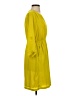 Old Navy 100% Polyester Solid Yellow Casual Dress Size S - photo 4
