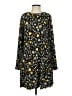 Universal Thread 100% Rayon Print Black Casual Dress Size XS - photo 1