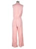 Paige 100% Rayon Solid Pink Jumpsuit Size S - photo 2