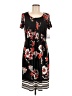 Perceptions Print Black Casual Dress Size M - photo 1