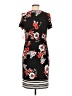 Perceptions Print Black Casual Dress Size M - photo 2