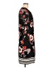 Perceptions Print Black Casual Dress Size M - photo 4