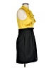 BCBGMAXAZRIA Yellow Cocktail Dress Size 4 (petite) - photo 4