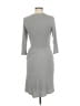 Amadi Solid Gray Casual Dress Size M - photo 2