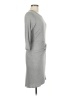 Amadi Solid Gray Casual Dress Size M - photo 4