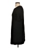 J.Crew 100% Wool Solid Black Casual Dress Size S - photo 5