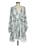 Fab'rik 100% Polyester Paisley Blue Cocktail Dress Size S - photo 1