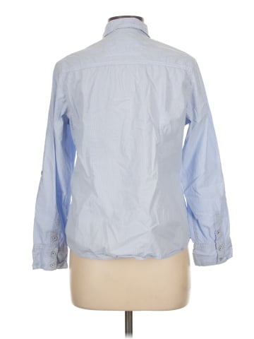 Indigo Long Sleeve Button-Down Shirt (view 2)