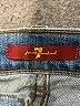 7 For All Mankind Color Block Blue Jeans Size 28 waist - photo 7