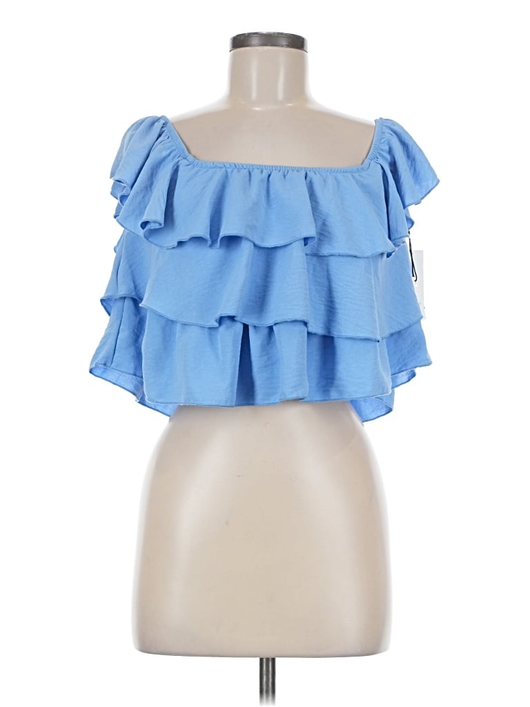 Originality Sleeveless Blouse In Blue