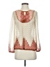 Lucky Brand Ivory Long Sleeve Blouse Size XS - photo 1