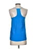 Tibi 100% Silk Blue Sleeveless Top Size 2 - photo 2
