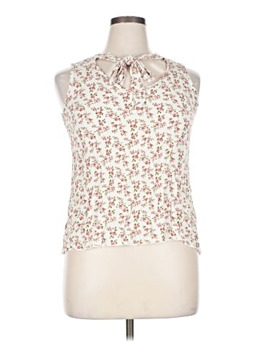 Free Kisses Sleeveless Button-Down Shirt (view 1)