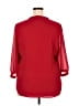 Modamix 100% Polyester Red 3/4 Sleeve Blouse Size 18W - photo 2