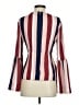 BCBGMAXAZRIA 100% Polyester Stripes Burgundy Long Sleeve Blouse Size XXS - photo 2