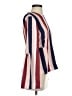 BCBGMAXAZRIA 100% Polyester Stripes Burgundy Long Sleeve Blouse Size XXS - photo 4