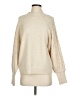Beatrice B. Solid Ivory Turtleneck Sweater Size S - photo 1