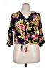 Unique Spectrum Floral Pink 3/4 Sleeve Blouse Size XL - photo 1