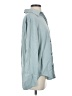 Open Edit Solid Blue Long Sleeve Button-Down Shirt Size M - photo 4