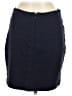 Express Solid Black Blue Formal Skirt Size 8 - photo 2