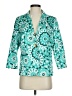 Madison Print Teal Blazer Size S - photo 1
