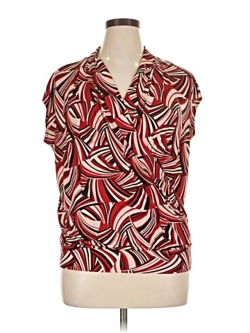New York & Company Short Sleeve Blouse (view 1)