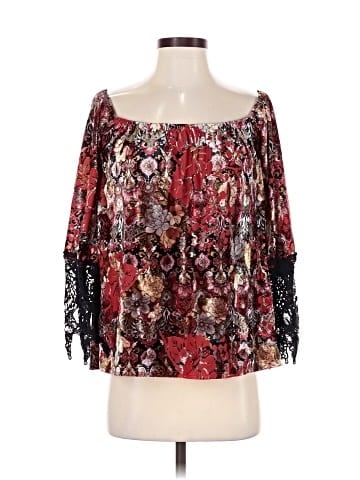 VOOM by Joy Han 3/4 Sleeve Blouse (view 1)