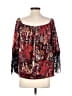 VOOM by Joy Han Red Burgundy 3/4 Sleeve Blouse Size S - photo 2