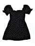 Mi ami 100% Rayon Polka Dots Black Dress Size 12 - photo 1