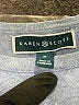 Karen Scott 100% Cotton Color Block Blue Pullover Sweater Size M - photo 6