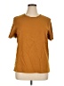 Theory Brown Short Sleeve Top Size XL - photo 1