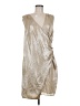 DKNYC 100% Polyester Metallic Silver Gold Cocktail Dress One size - photo 1