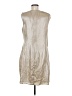 DKNYC 100% Polyester Metallic Silver Gold Cocktail Dress One size - photo 2