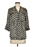 MICHAEL Michael Kors 100% Polyester Houndstooth Black 3/4 Sleeve Blouse Size S - photo 1