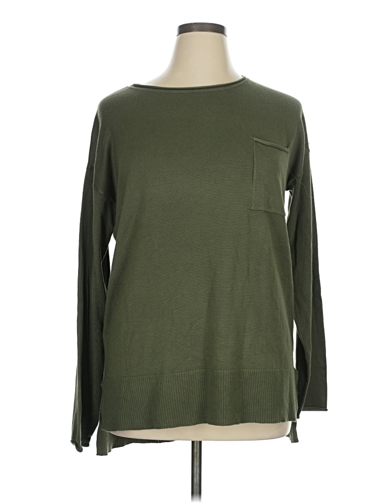 Pre-owned Cable & Gauge Long Sleeve T-shirt In Green