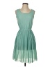 Assorted Brands Solid Teal Cocktail Dress Size S - photo 1