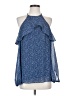 MICHAEL Michael Kors 100% Polyester Blue Sleeveless Blouse Size XS - photo 1