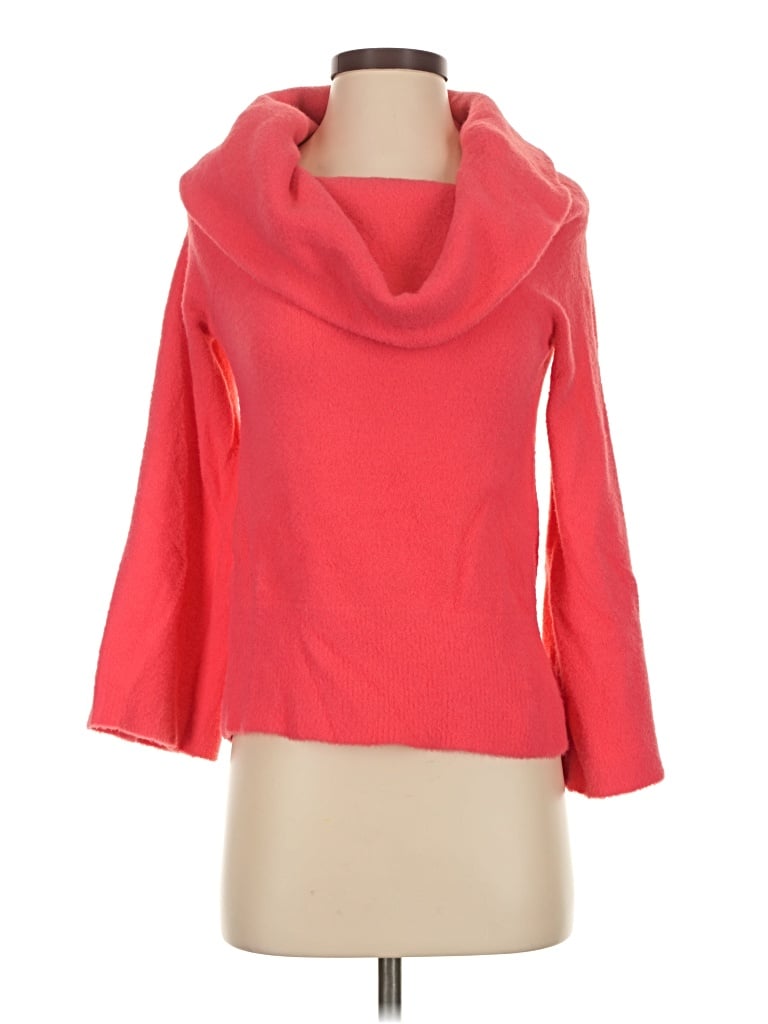 Pre-owned Flat White Cardigan Sweater In Red