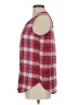 Lucky Brand Plaid Red Burgundy Sleeveless Button-Down Shirt Size M - photo 5