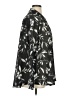 Monsoon 100% Polyester Floral Black Long Sleeve Blouse Size XL - photo 4