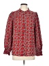 Hazel 100% Polyester Red Long Sleeve Blouse Size L - photo 1