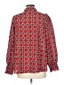 Hazel 100% Polyester Red Long Sleeve Blouse Size L - photo 2