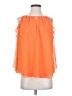 Kaari Blue 100% Polyester Orange Sleeveless Blouse Size S - photo 1