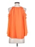 Kaari Blue 100% Polyester Orange Sleeveless Blouse Size S - photo 2