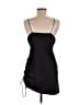 Topshop 100% Polyester Solid Black Cocktail Dress Size 6 - photo 2